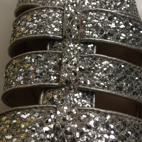 Silver open wedge sandal - Picture 4 of 6